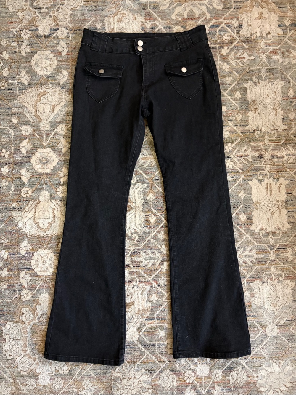 Y2K lowrise black jeans